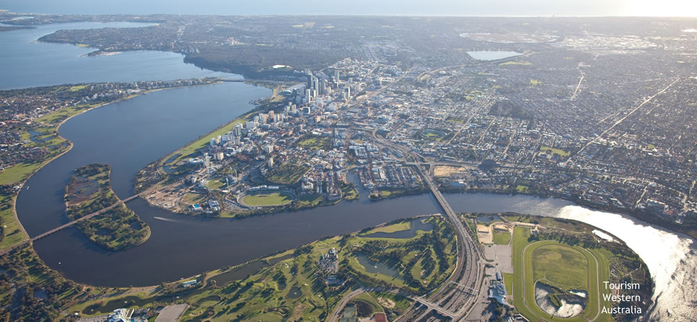Aerial view of Perth